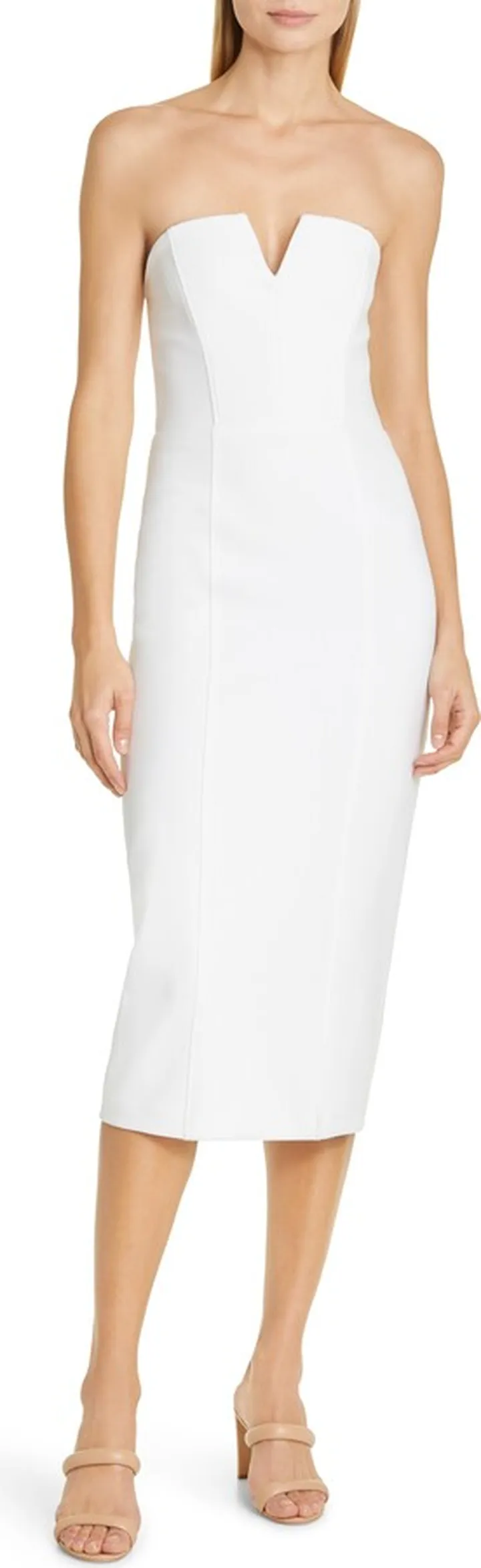 Nabi Strapless Midi Dress