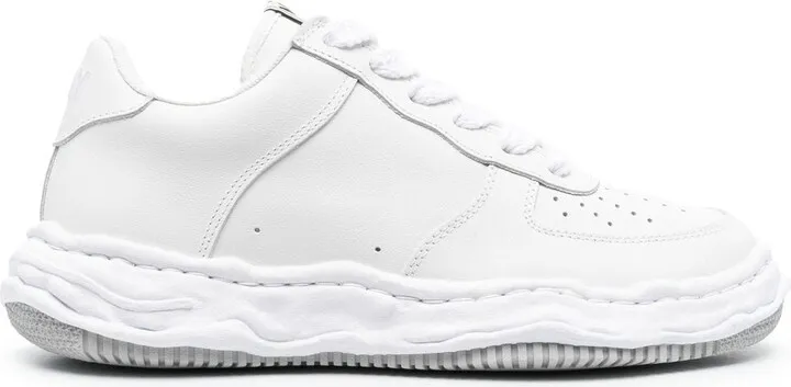 Perforated-Detail Low-Top Sneakers