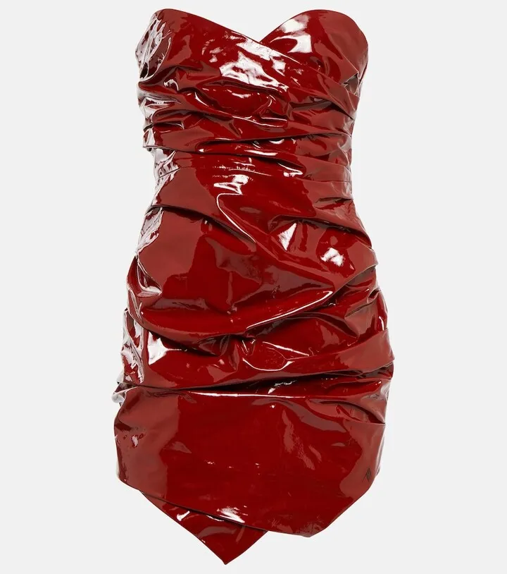 Hania patent leather minidress