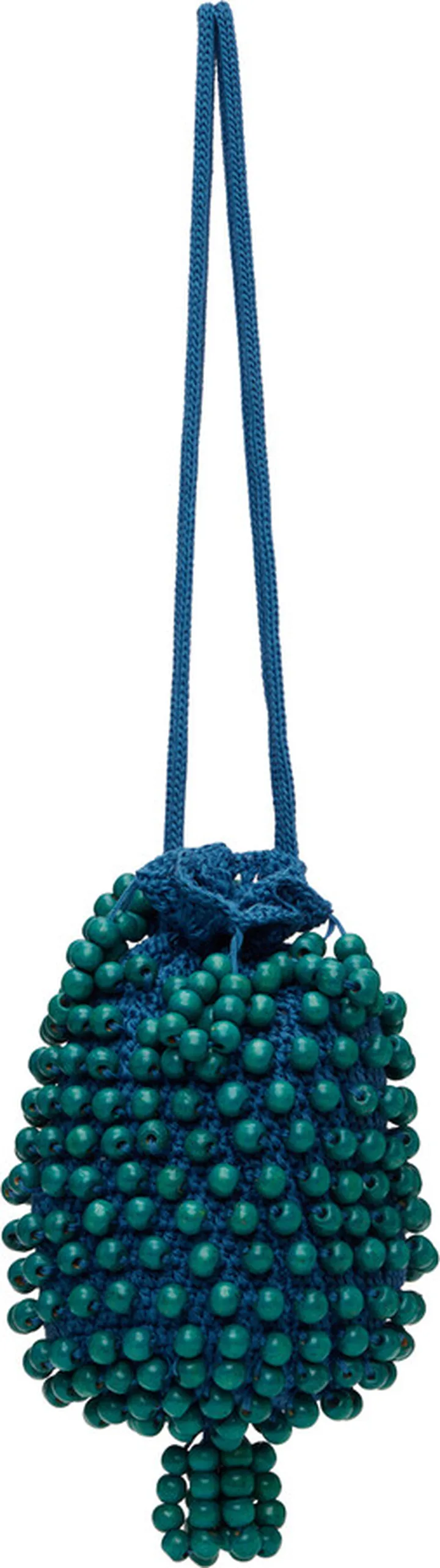 Bode Blue Beaded Pouch