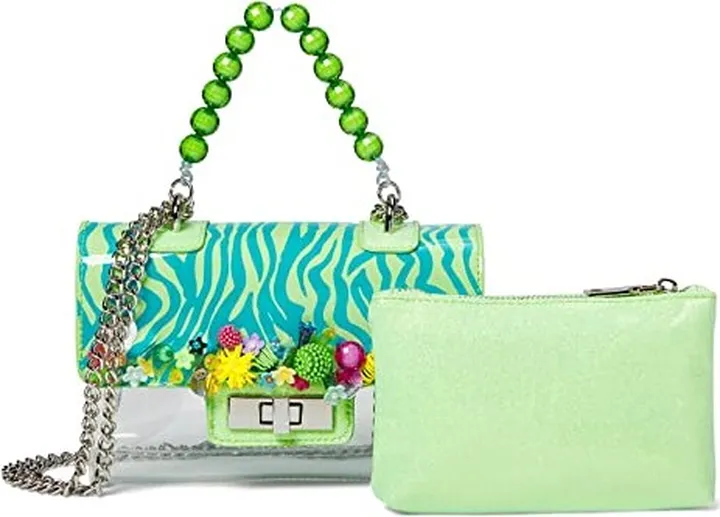 Blue by Betsey Johnson Ornamented Clear Bag (Multi) Handbags