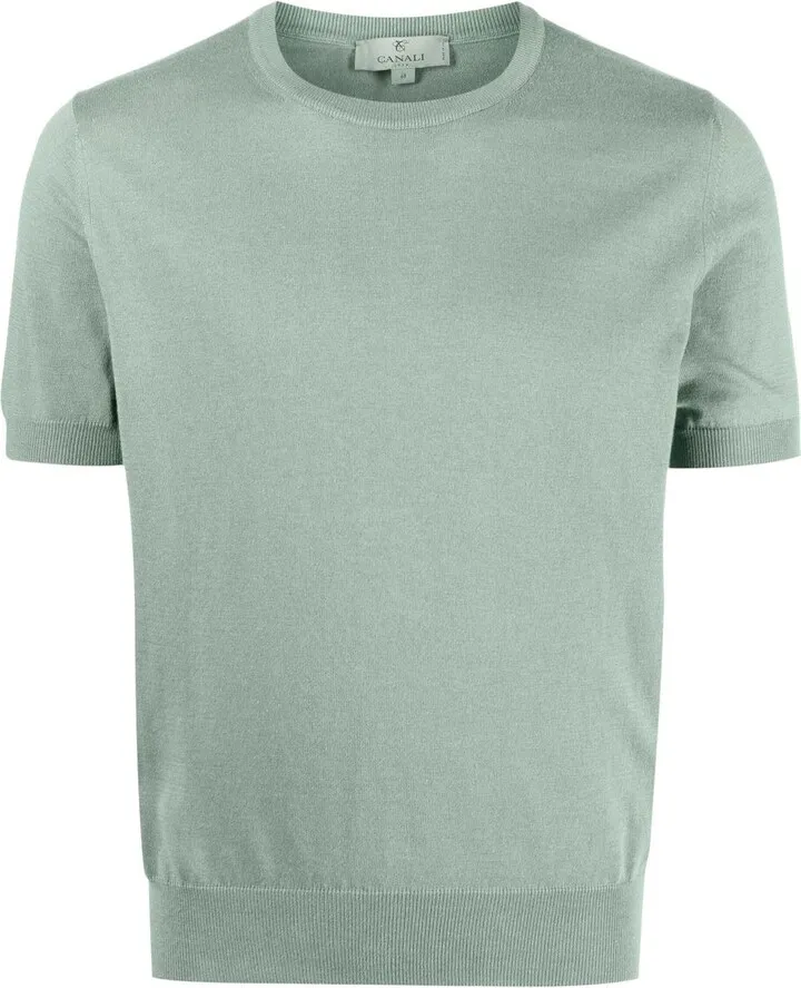 short-sleeved knitted T-shirt