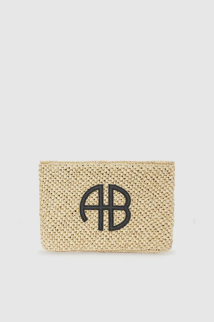 ANINE BING Rio Pouch in Natural