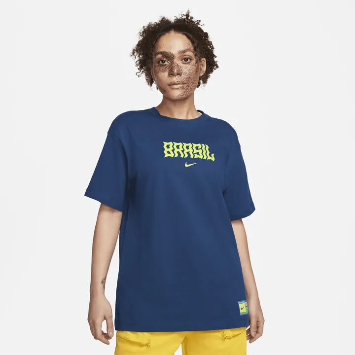 Brazil Swoosh Nike Women's T-Shirt in Blue