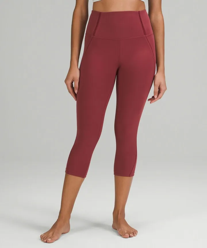 Nulu Mesh Panels High-Rise Crop 21"
