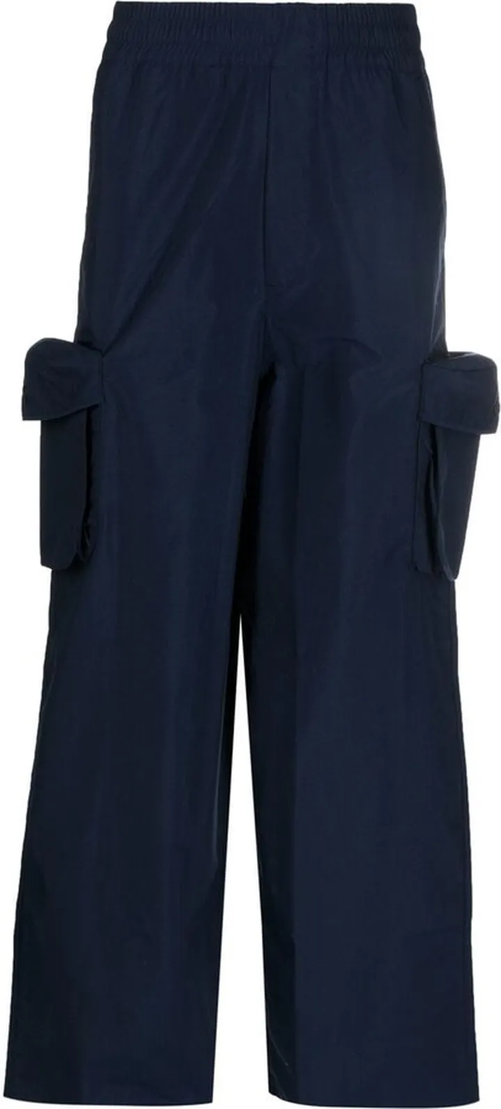 Wide-Leg Cargo Trousers