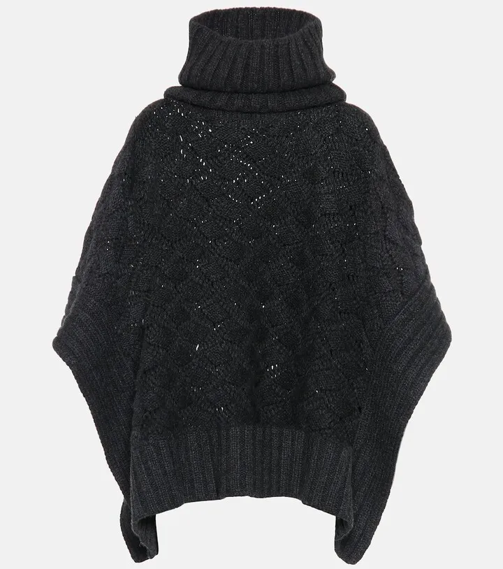 Aveyron cashmere poncho