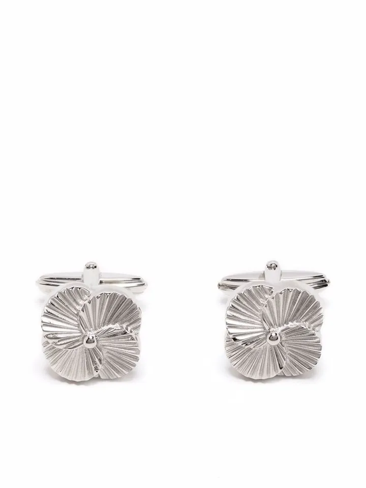Sculpted Floral Cufflinks
