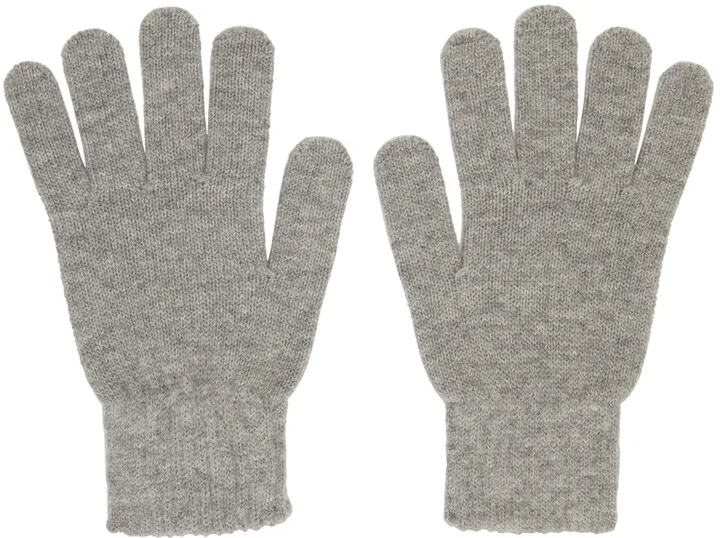 John Elliott Grey Wool & Cashmere Gloves