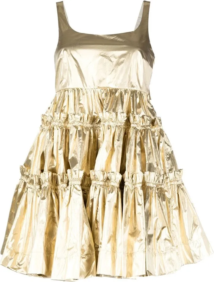 tiered A-line dress
