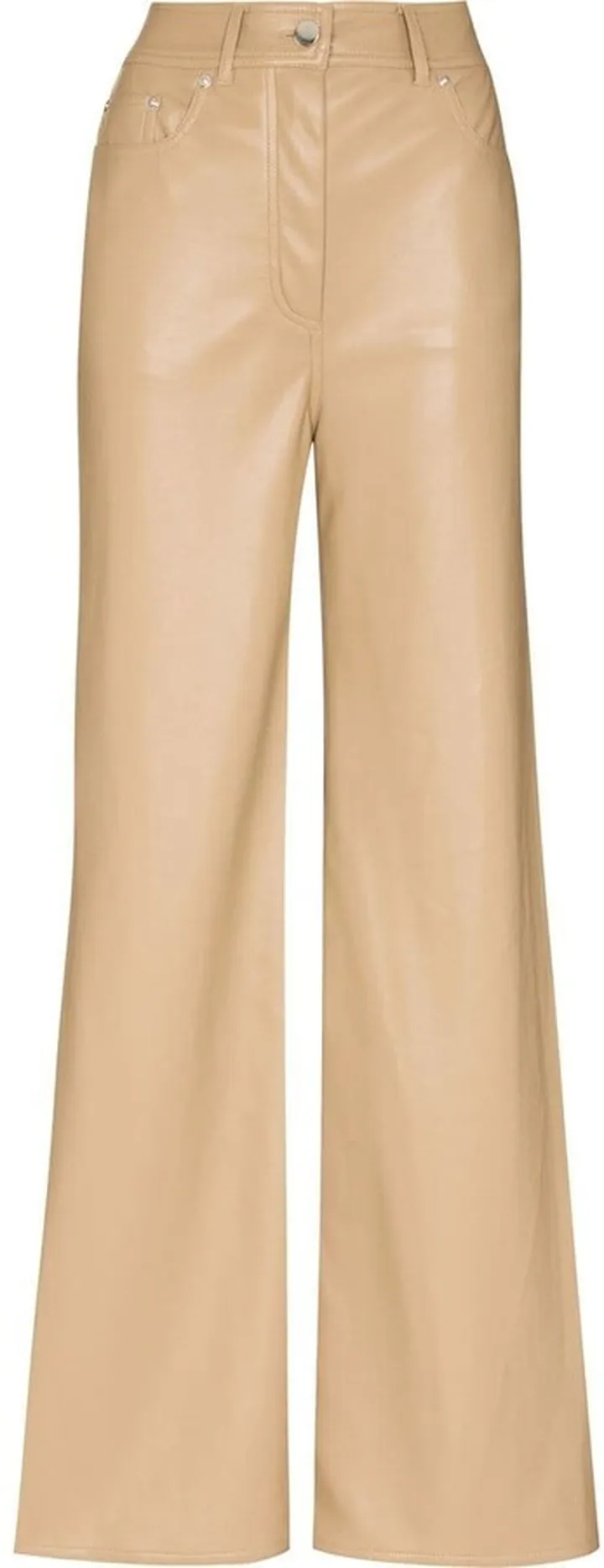 Jelena wide-leg faux-leather trousers