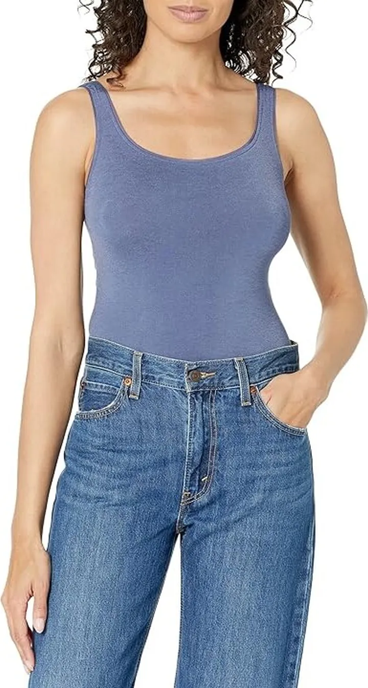 Wolford Jamaika String Bodysuit (Dust Blue) Women's Underwear
