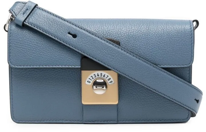 Contrasting-Panel Detail Shoulder Bag