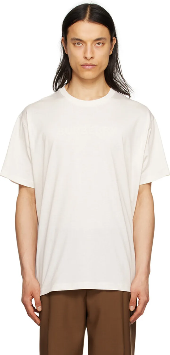 Burberry Off-White Crewneck T-Shirt