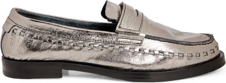 Allsaints Leather Metallic Sofie Loafers