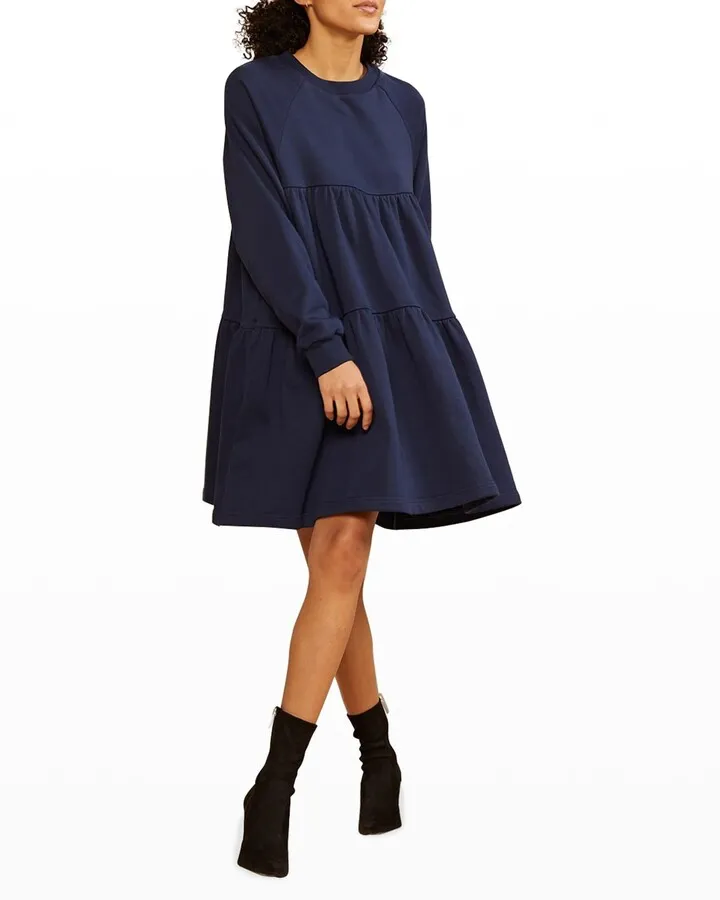 Vail Long-Sleeve Sweatshirt Dress