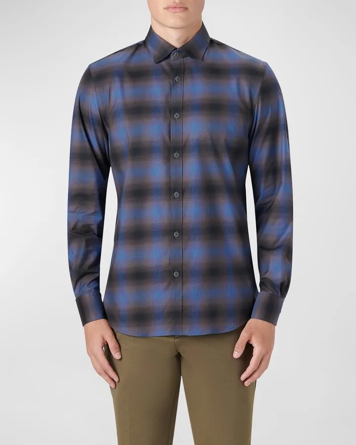 Men's Karl Shaped Prince of Wales Sport Shirt