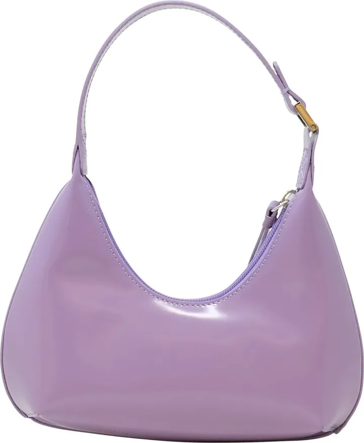 By Far Baby Amber Purple Haze Patent Leather Handbag
