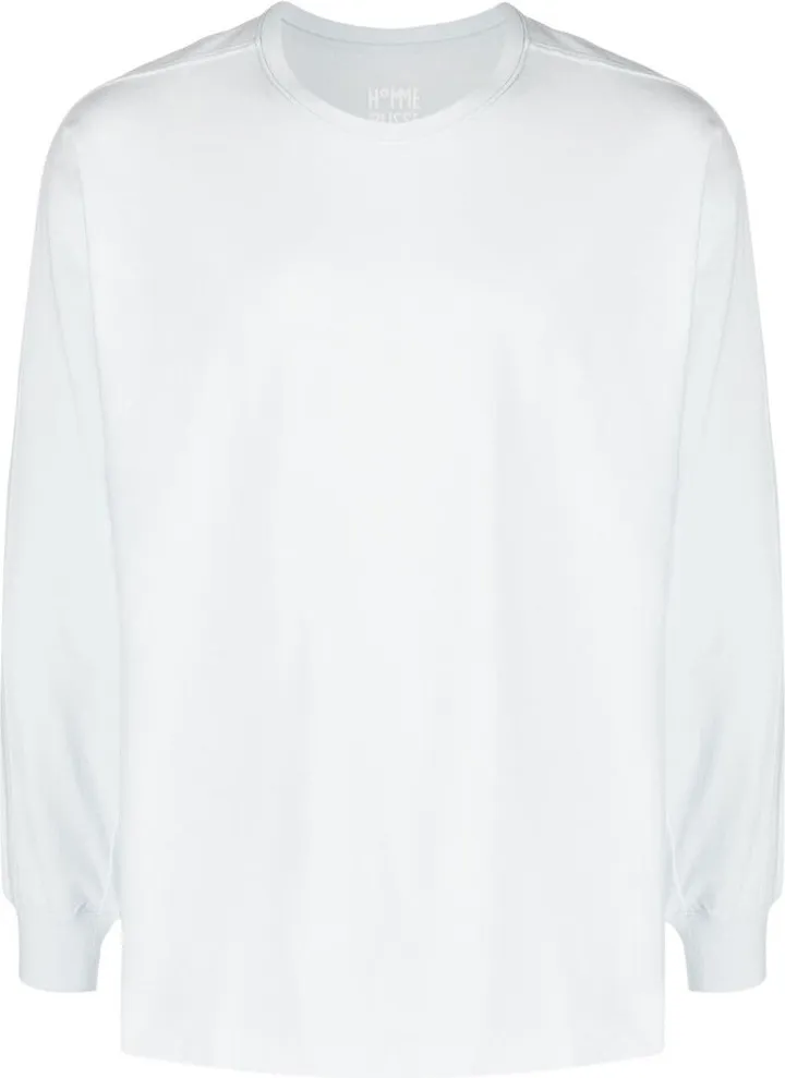 long-sleeve cotton T-shirt
