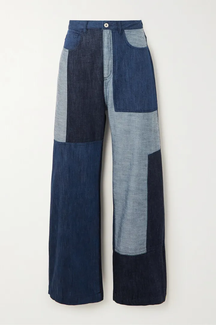 Marques' Almeida - Rem'ade Patchwork High-rise Boyfriend Jeans - Blue