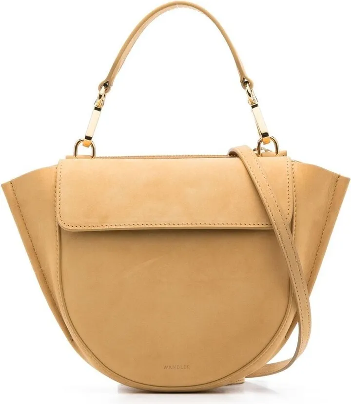 Debossed-Logo Leather Tote Bag