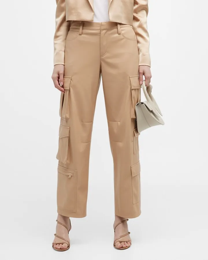Luis Vegan Leather Cargo Pants