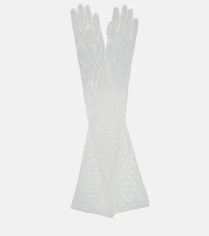 Bridal Malfroy tulle gloves