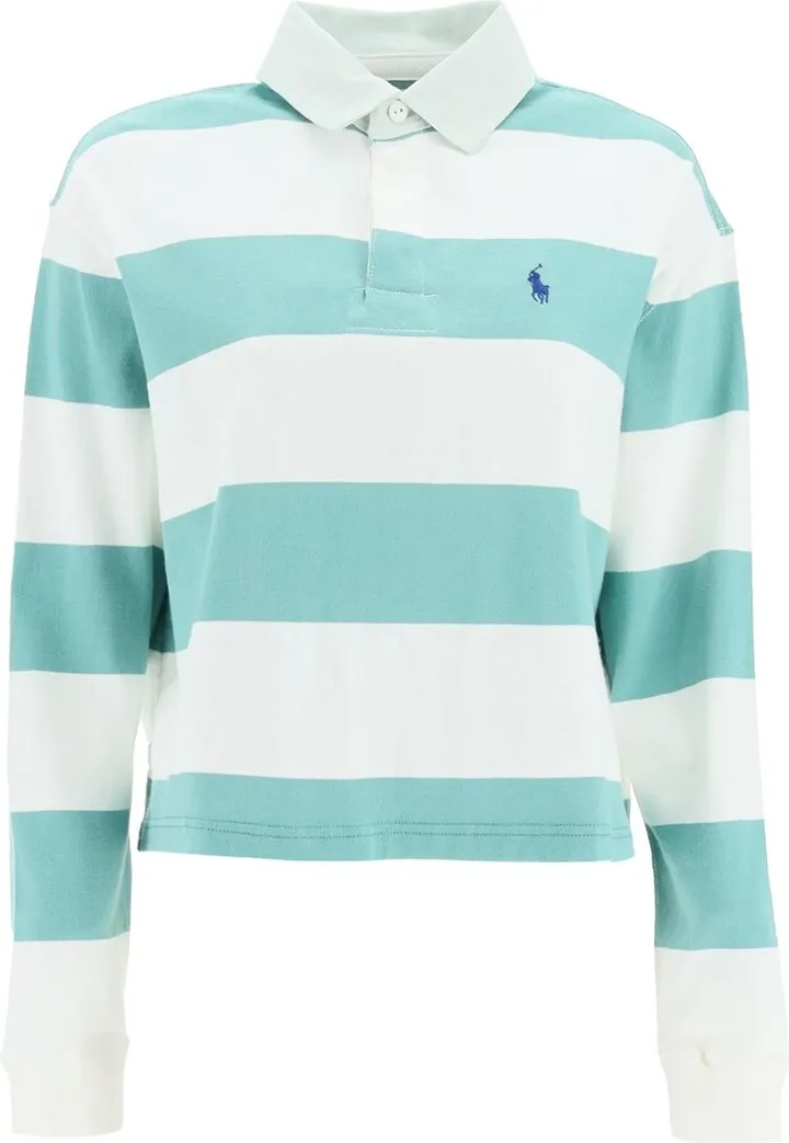 Polo Ralph Lauren Cropped Striped Polo Shirt
