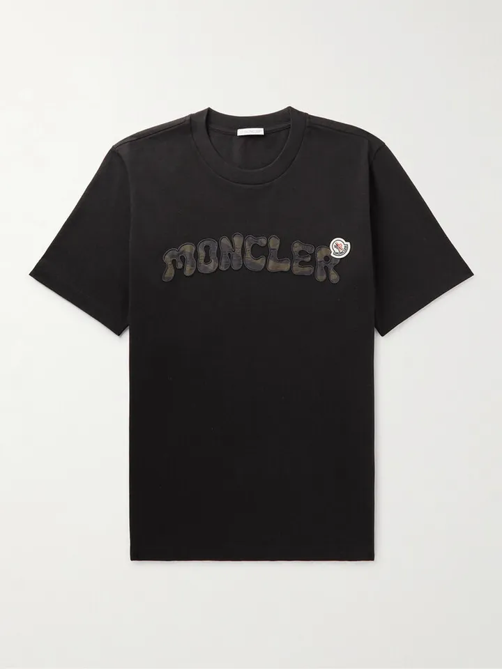 Logo-Appliquéd Cotton-Jersey T-Shirt