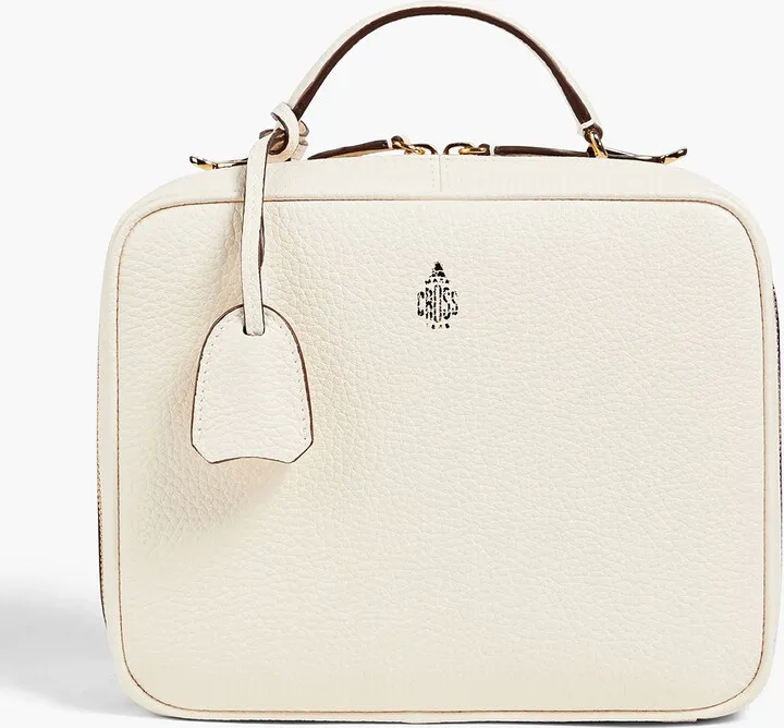 Laura pebbled-leather tote