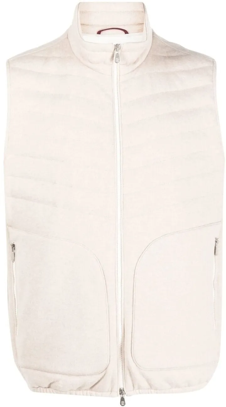 Zipped-Up Padded Gilet