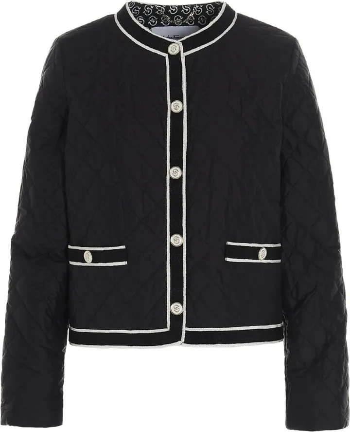 Salvatore Ferragamo Gancio S Quilted Jacket