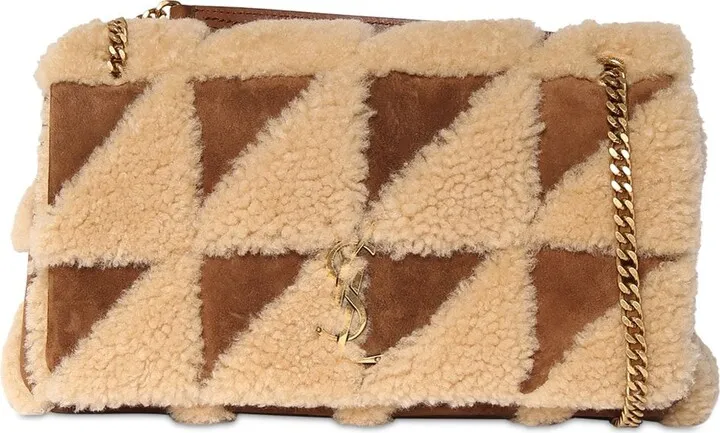 Medium Jamie shearling shoulder bag