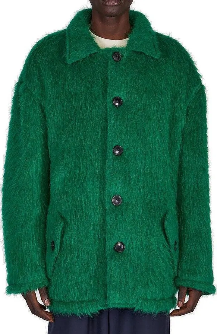 Marni Single-Breasted Peacoat
