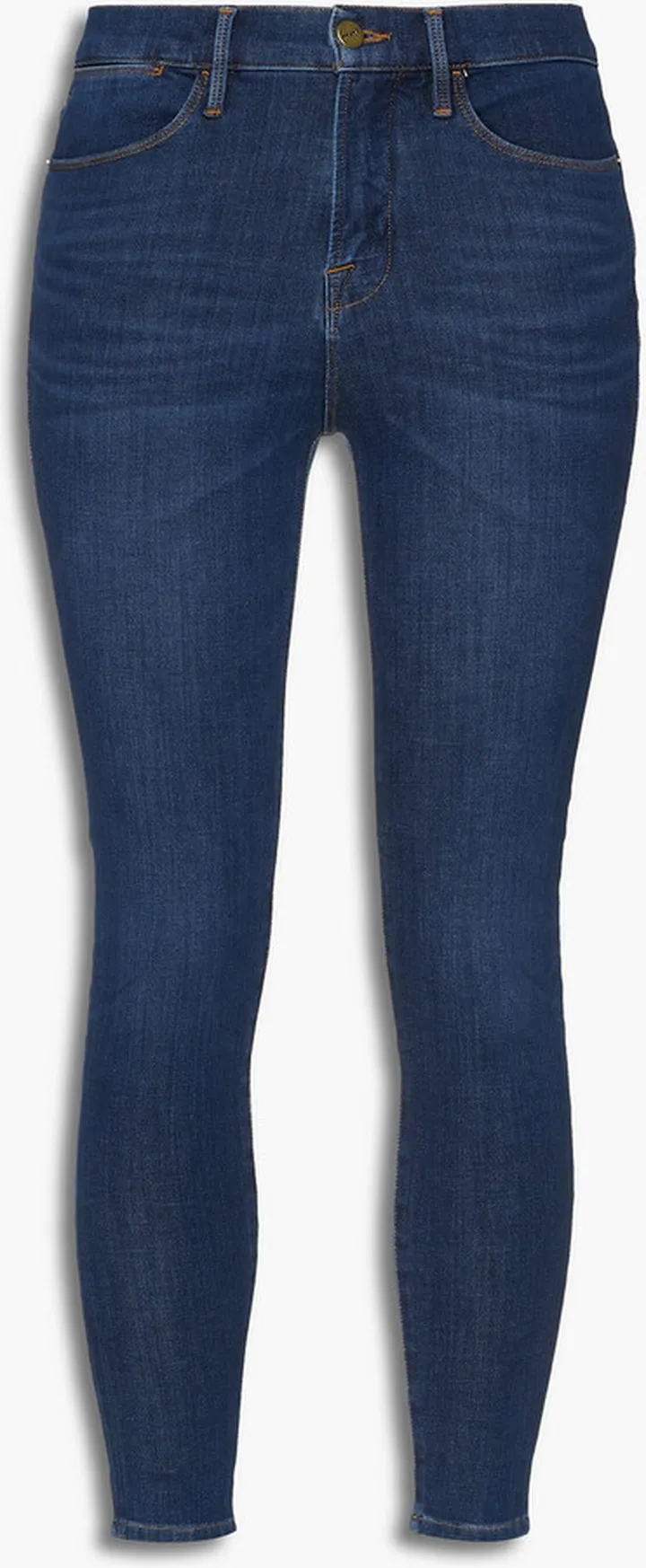 Mid-rise slim-leg jeans