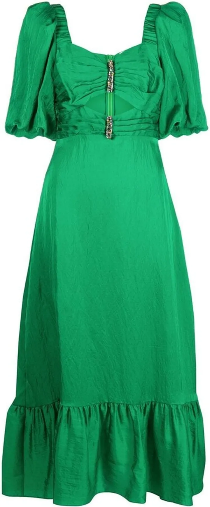 Crystal-Embellished Cut-Out Dress