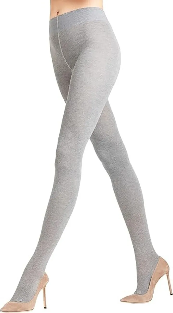 Falke Family Cotton Tights (Light Grey Melange) Hose