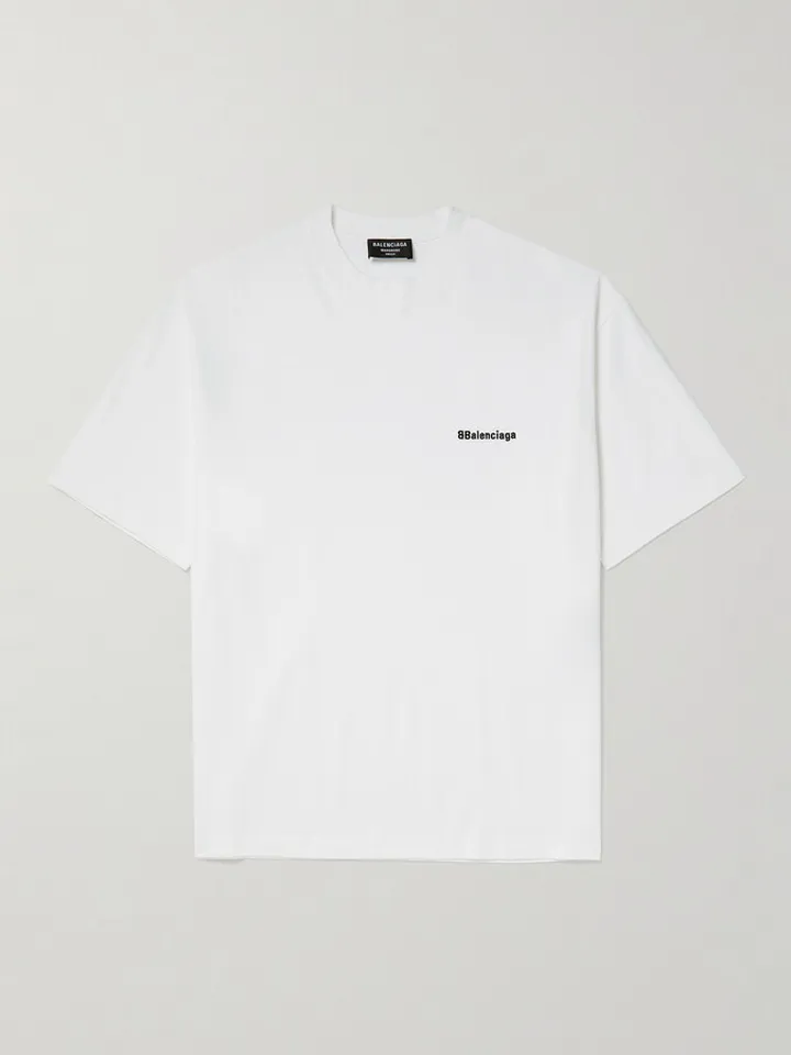 Oversized Logo-Embroidered Cotton-Jersey T-Shirt