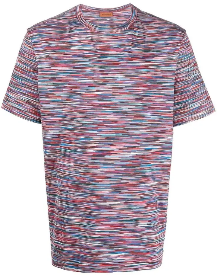 fine-knit stripe T-shirt