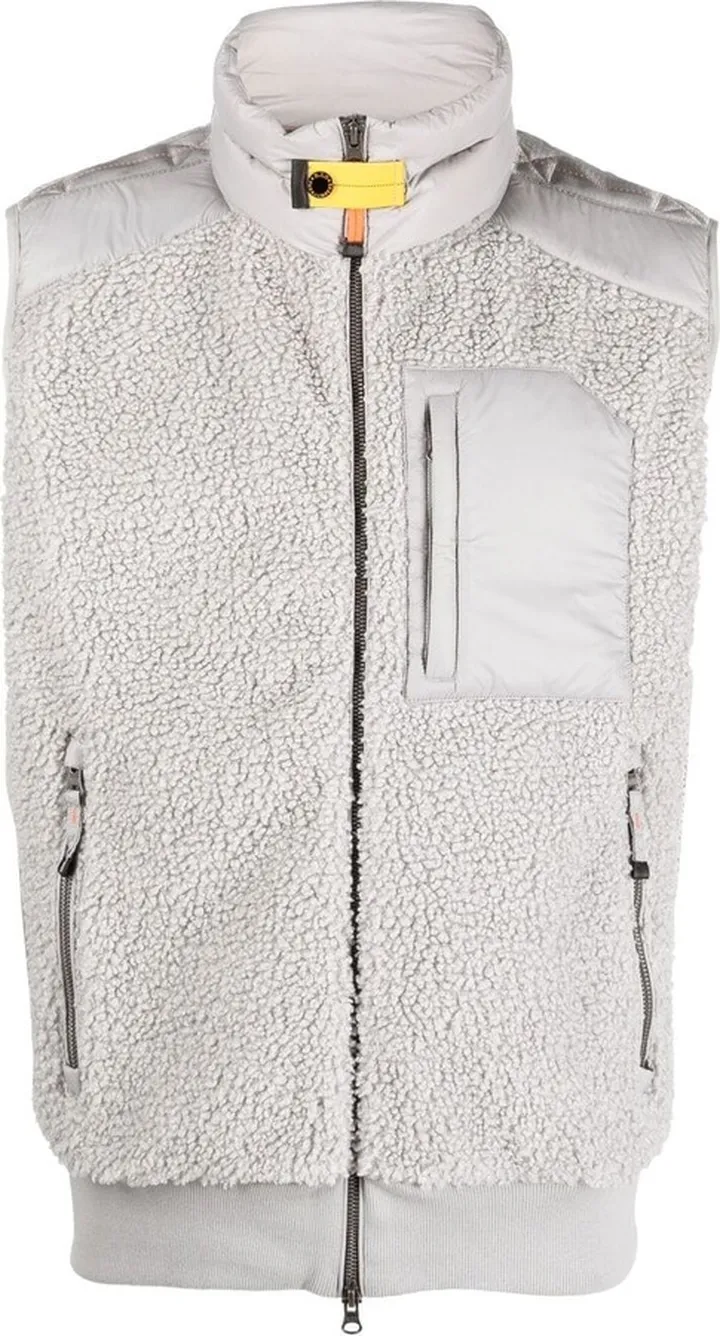 Faux-Shearling Front Padded Gilet