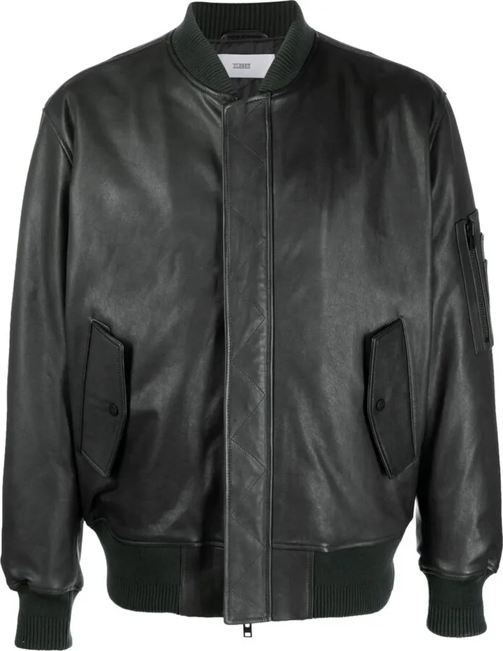 Leather Bomber Jacket