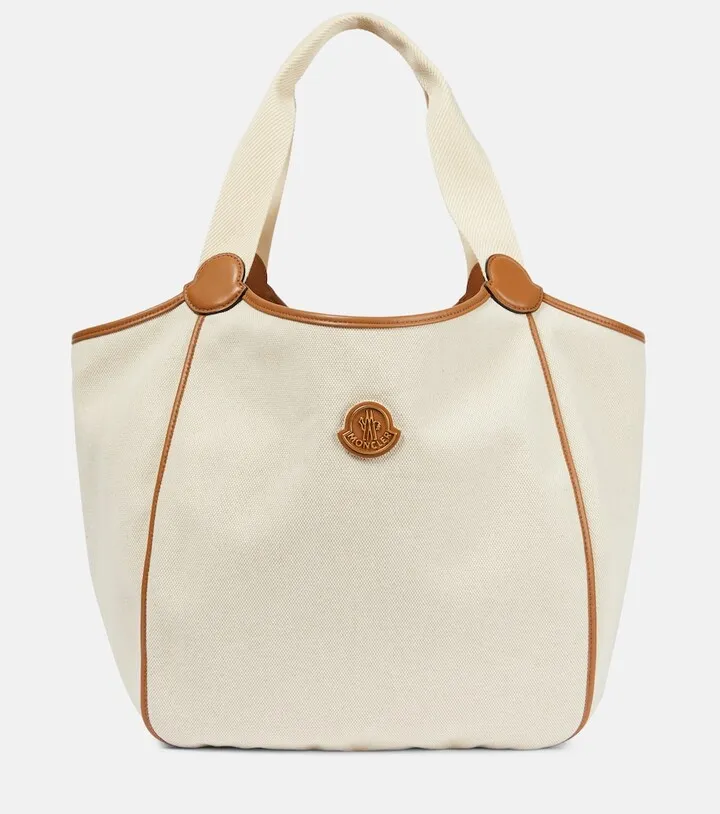 Nalani leather-trimmed tote bag