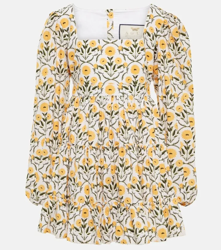Avena floral cotton minidress