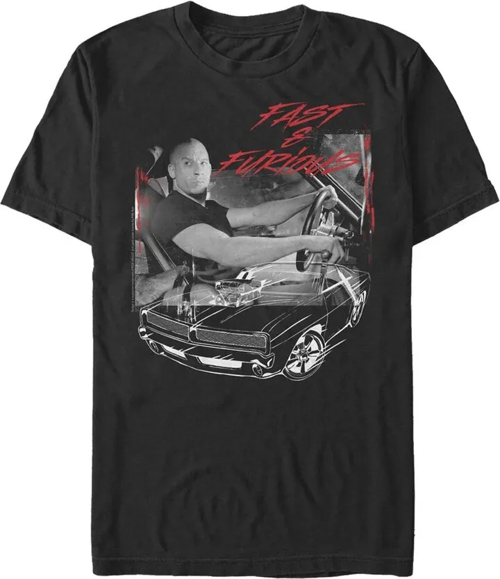 Men's Fast & Furious Dom's Race T-Shirt - Black - Large