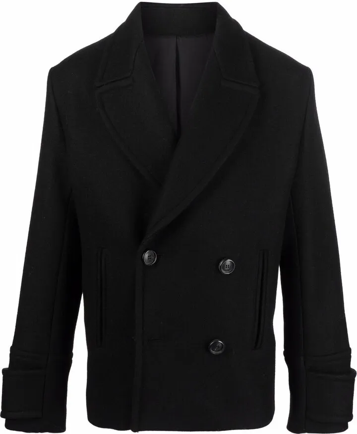 Double-Breasted Wool Coat