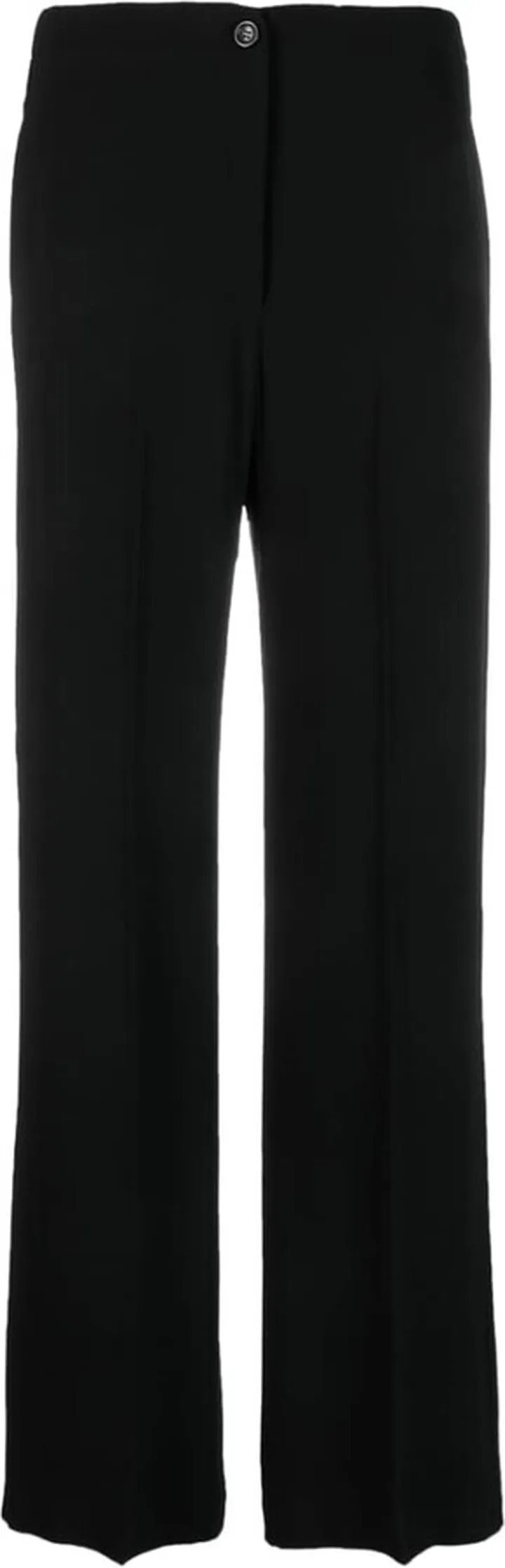 Pressed-Crease Straight Trousers