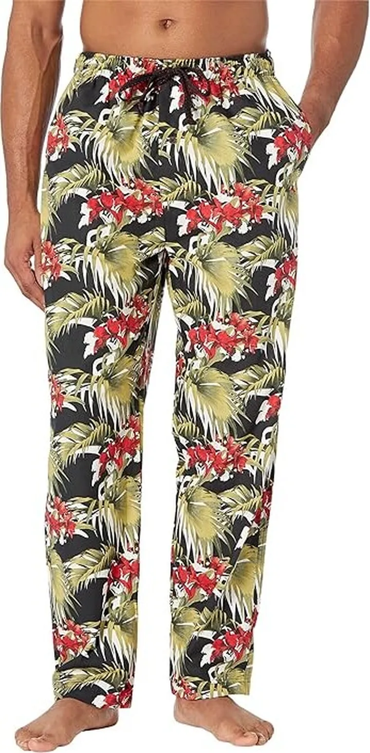 Tommy Bahama Cotton Woven PJ Pants (Floral) Men's Pajama