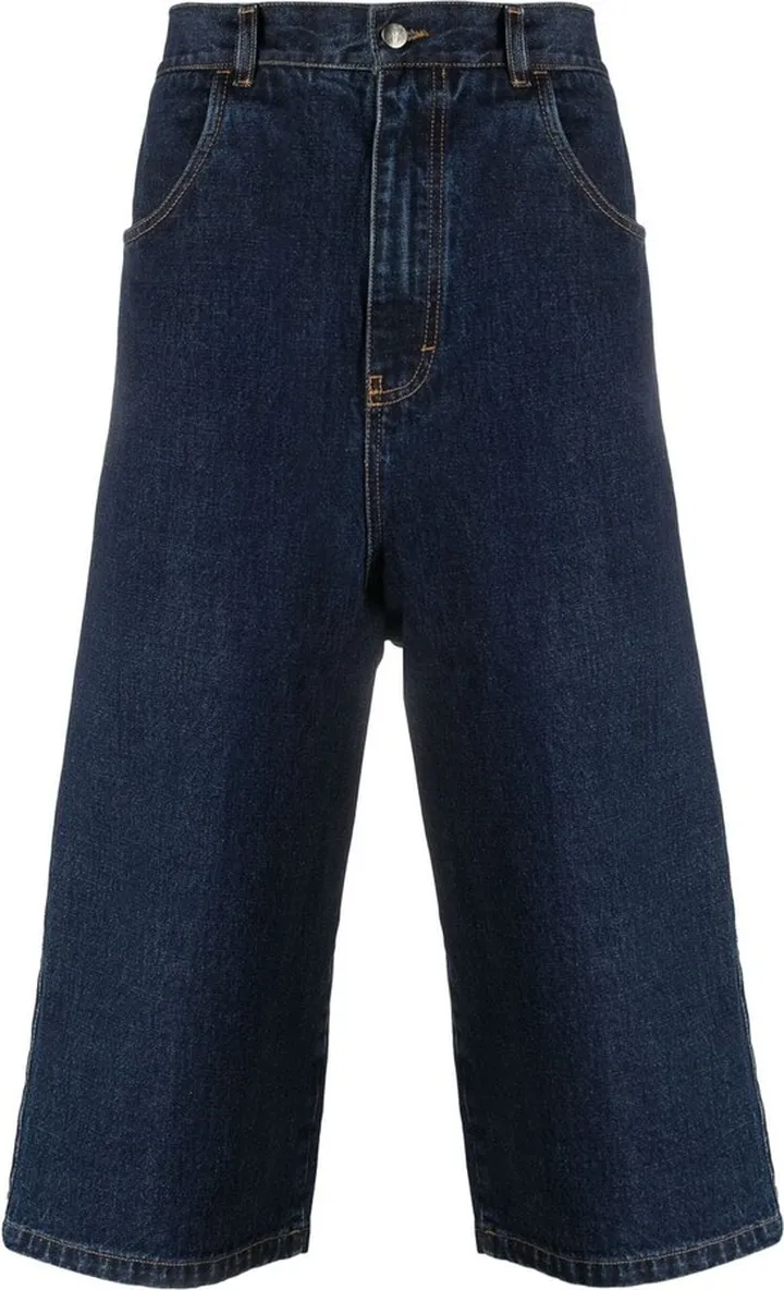 Wide-Leg Cropped Trousers