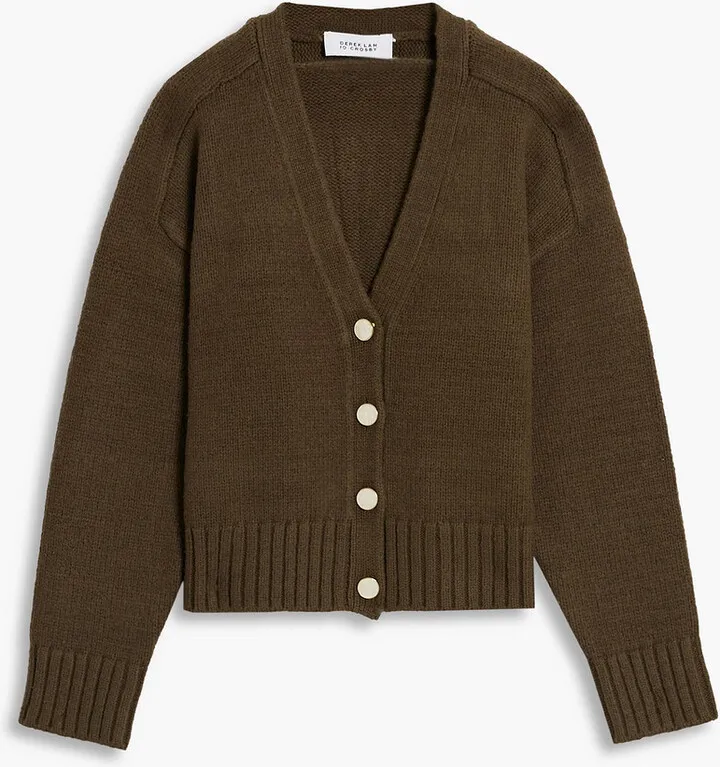 Merino wool-blend cardigan