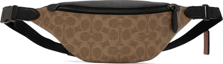 Coach 1941 Black & Tan Charter 7 Belt Bag